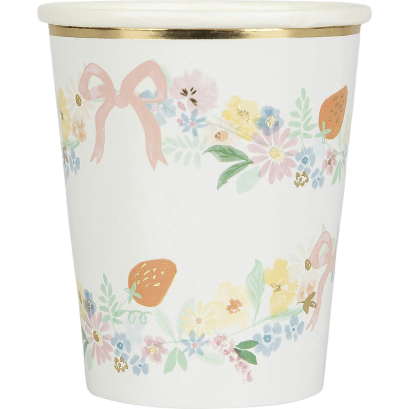 Elegant Floral Cups