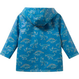 Boys Allover Print Raincoat | Blue Dino