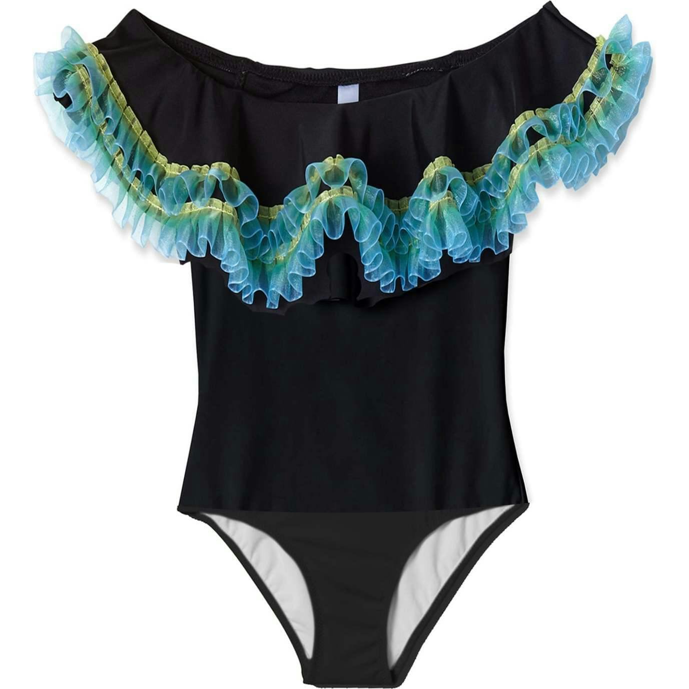 Anemone Fringe Off-Shoulder Swimsuit