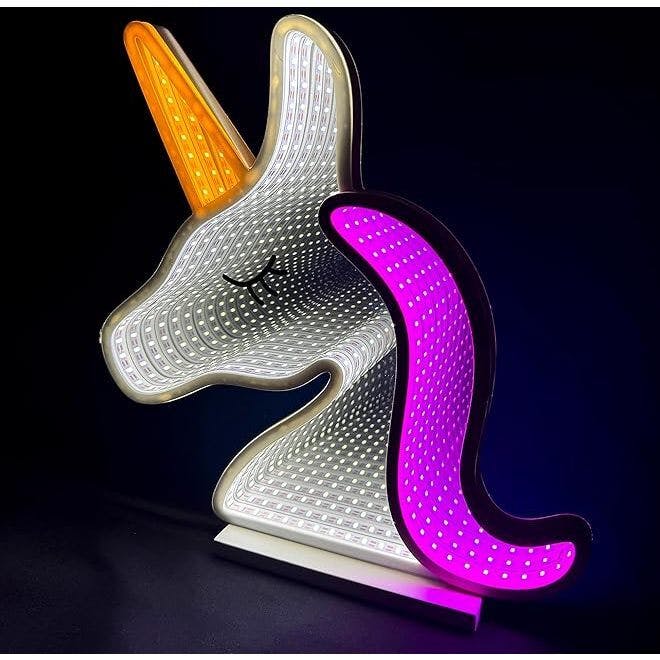 Neon Art Infinity Lights Wall & Desk Sign-Unicorn