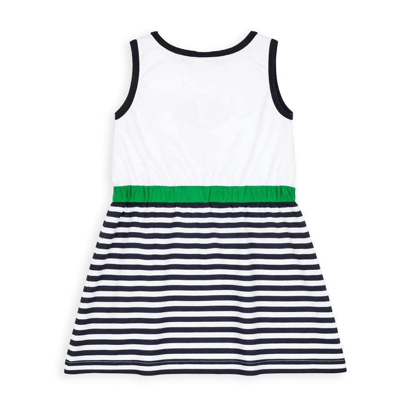Stripe Knit Dress with Tennis Rackets