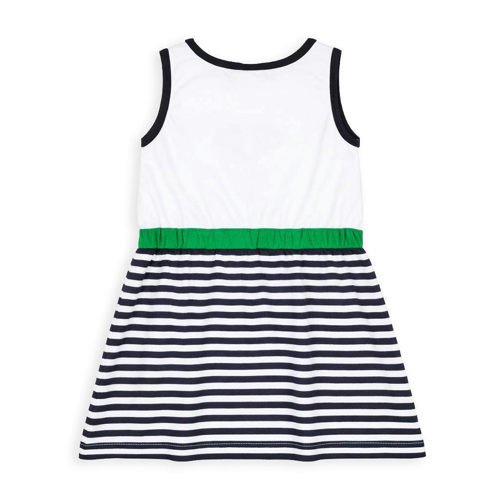 Stripe Knit Dress with Tennis Rackets