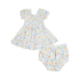 Georgia Floral - Smocked Twirly Dress and Bloomer