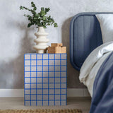 Callista 18" Modern Bohemian Ceramic Tiled Rectangle End Table