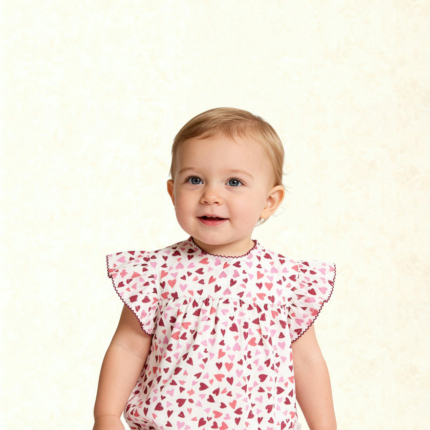 Hearts Print Maeve Bubble