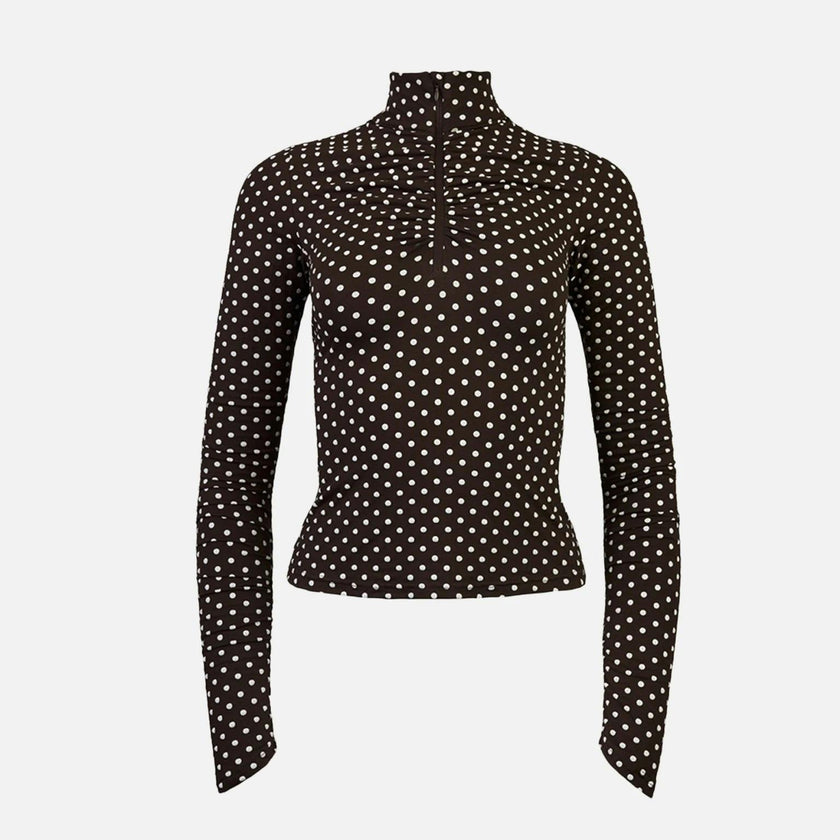 women's longsleeve – choco dots
