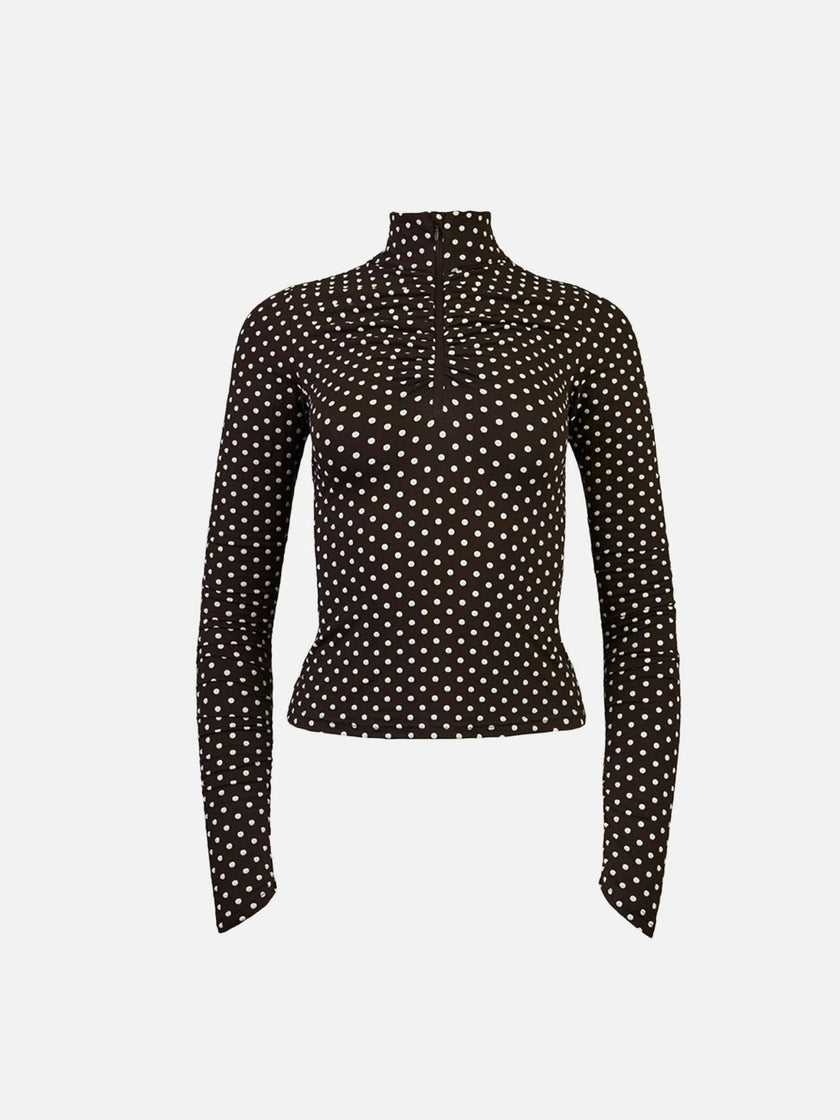 women's longsleeve – choco dots