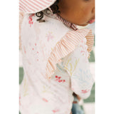 Swim Long Sleeve Ruffle One-Piece - Sea Bloom