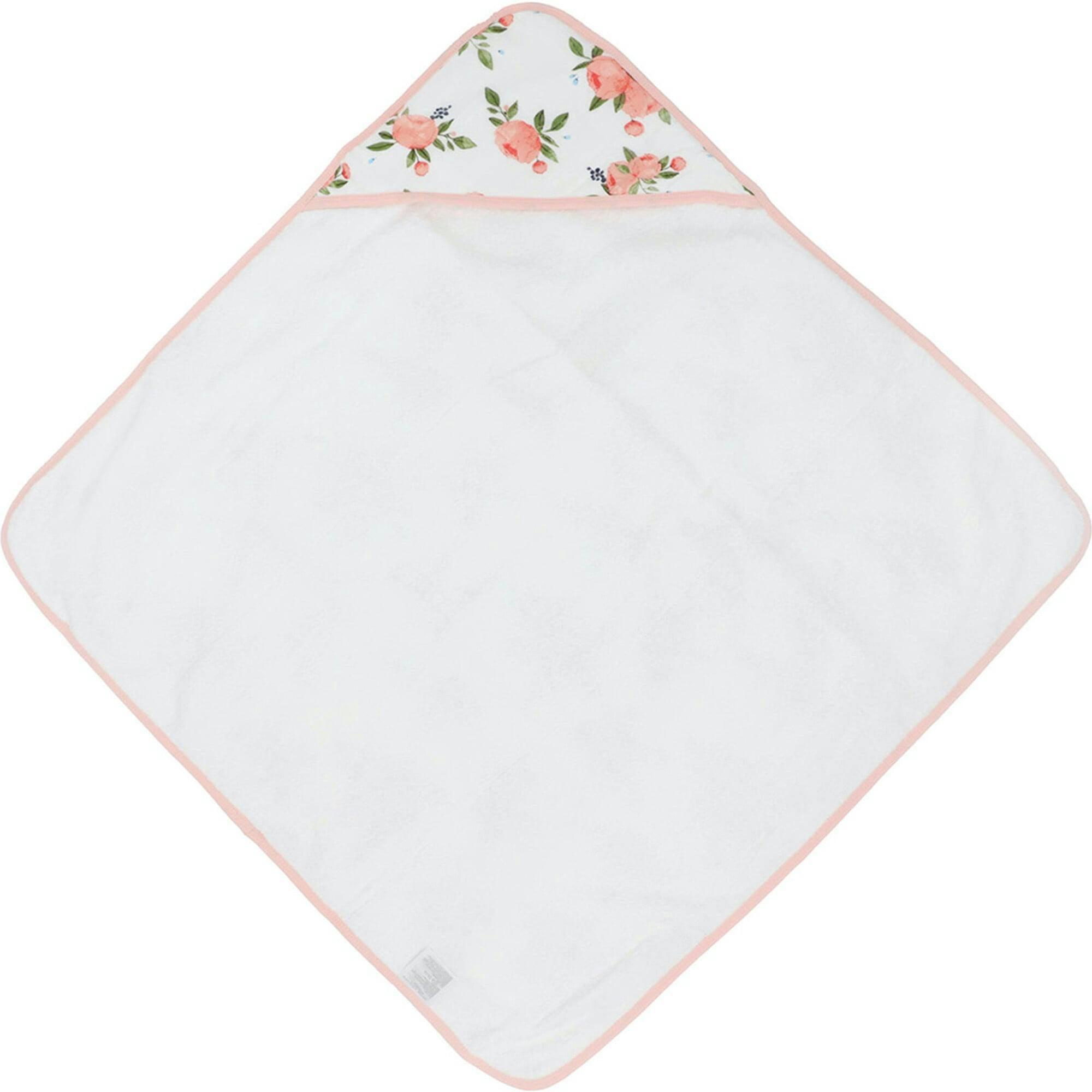 Infant Hooded Towel - Watercolor Roses