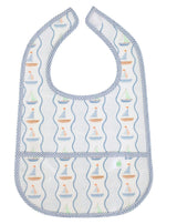 The Wipe It Bib in Sailboats