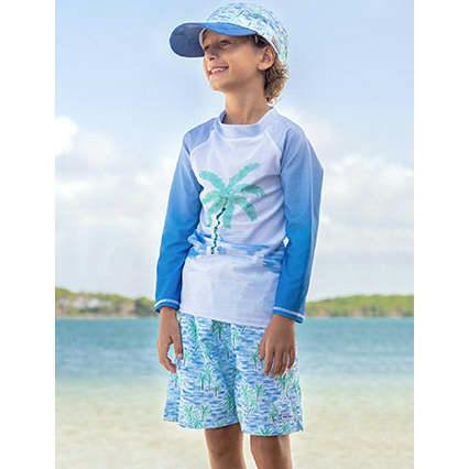 UPF 50+ Wesley Swim Trunks w/ Mesh Liner