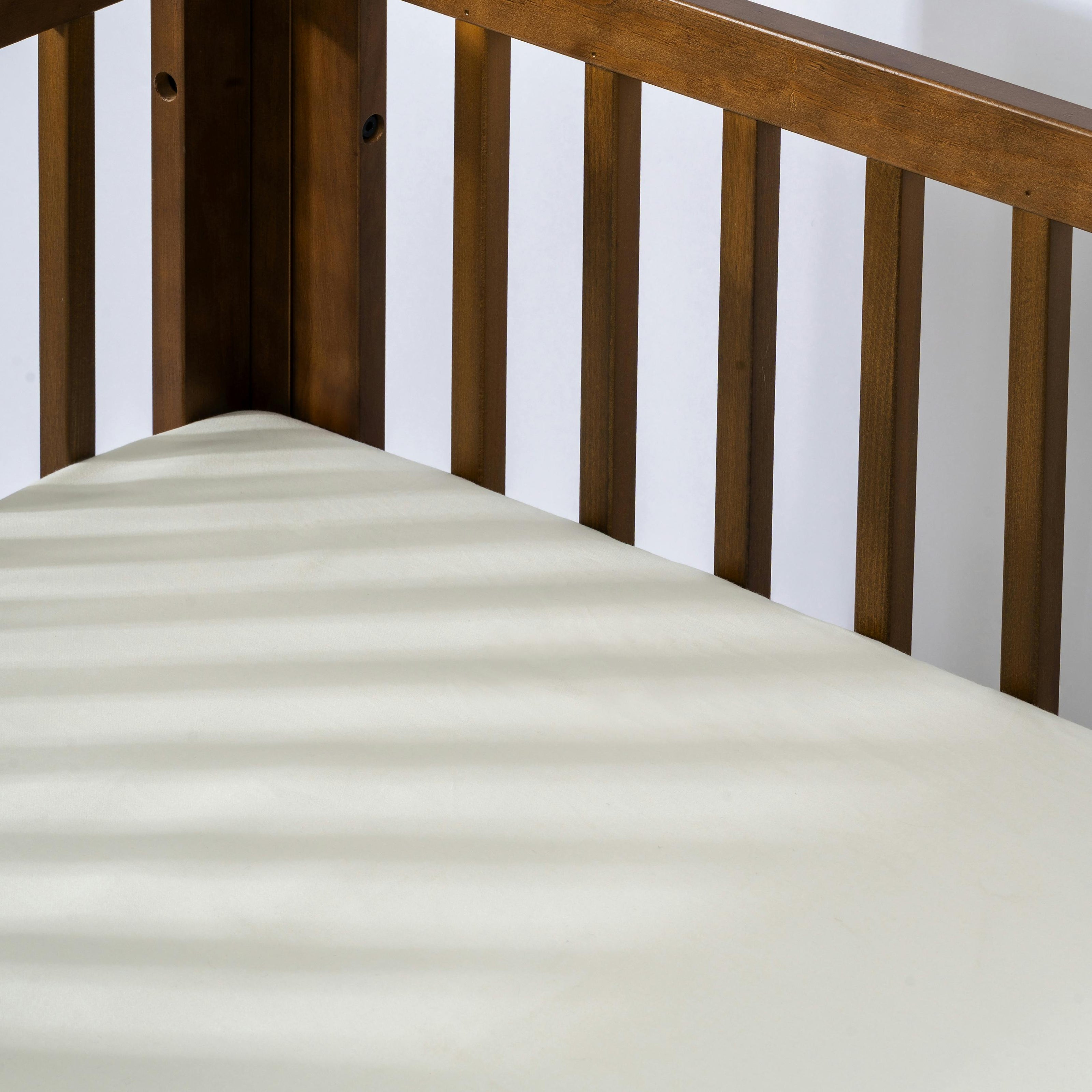 All-Stages Midi Crib Sheet in GOTS Certified Organic Brushed Cotton in Ivory