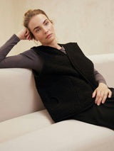 WOMEN'S WOOL VEST WITH LINING