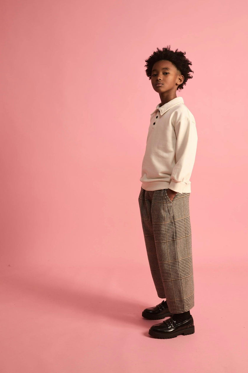 Fleece Polo Cream