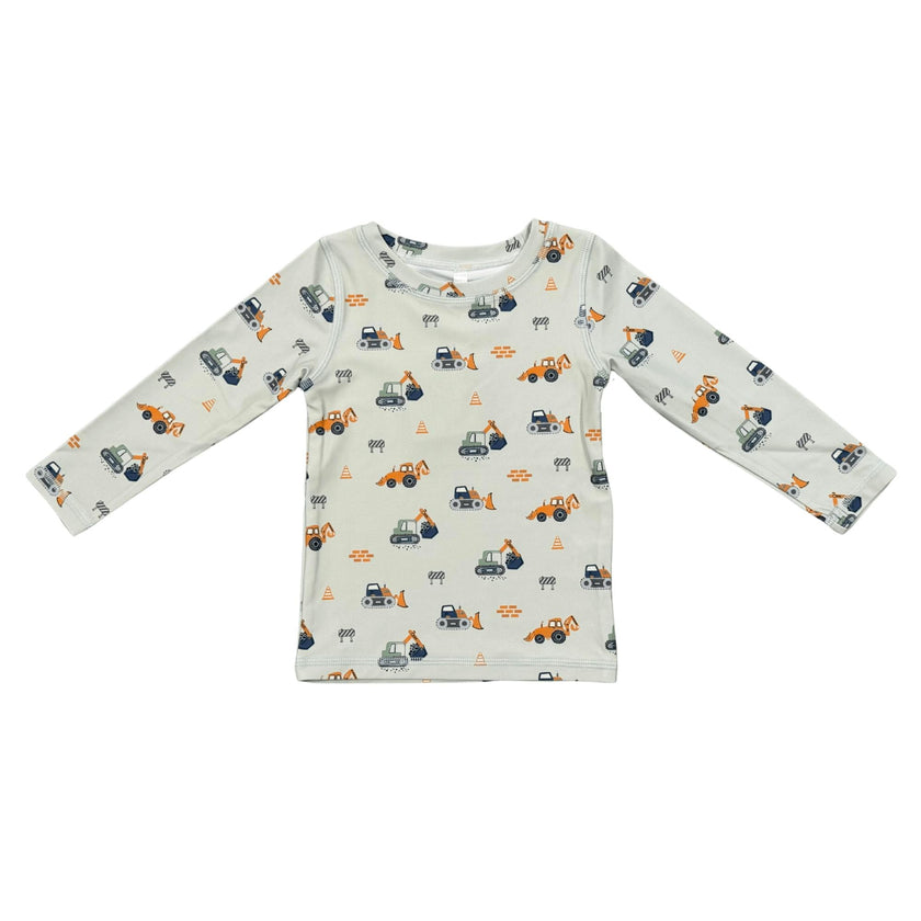 Boy's Long Sleeve Rash Guard Swim Shirt