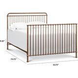 Winston Full Size Bed Conversion Kit Vintage