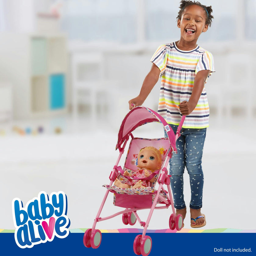 Baby Alive Doll Stroller - Pink & Rainbow