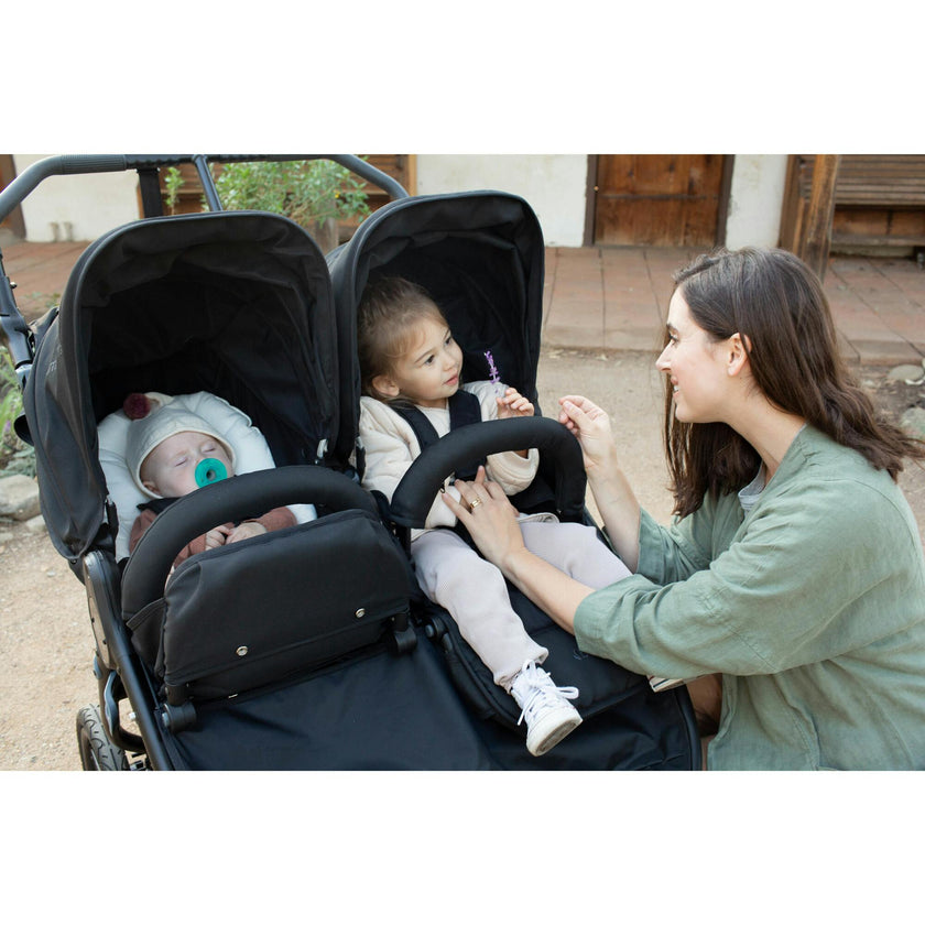 Indie Twin Black Double Stroller