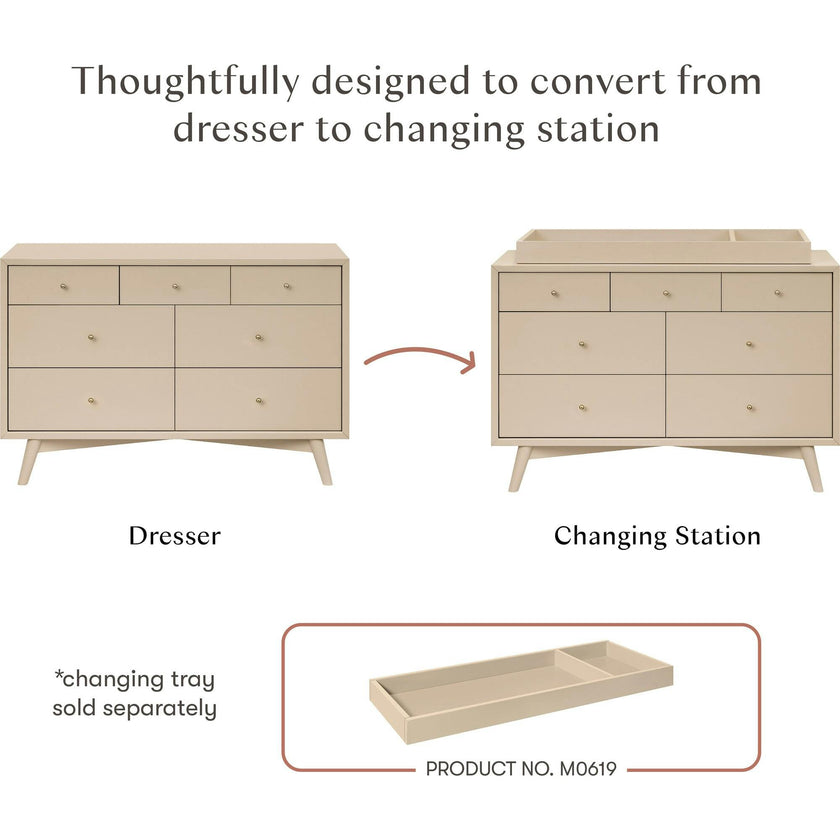 Palma 7-Drawer Wide Assembled Dresser (53")