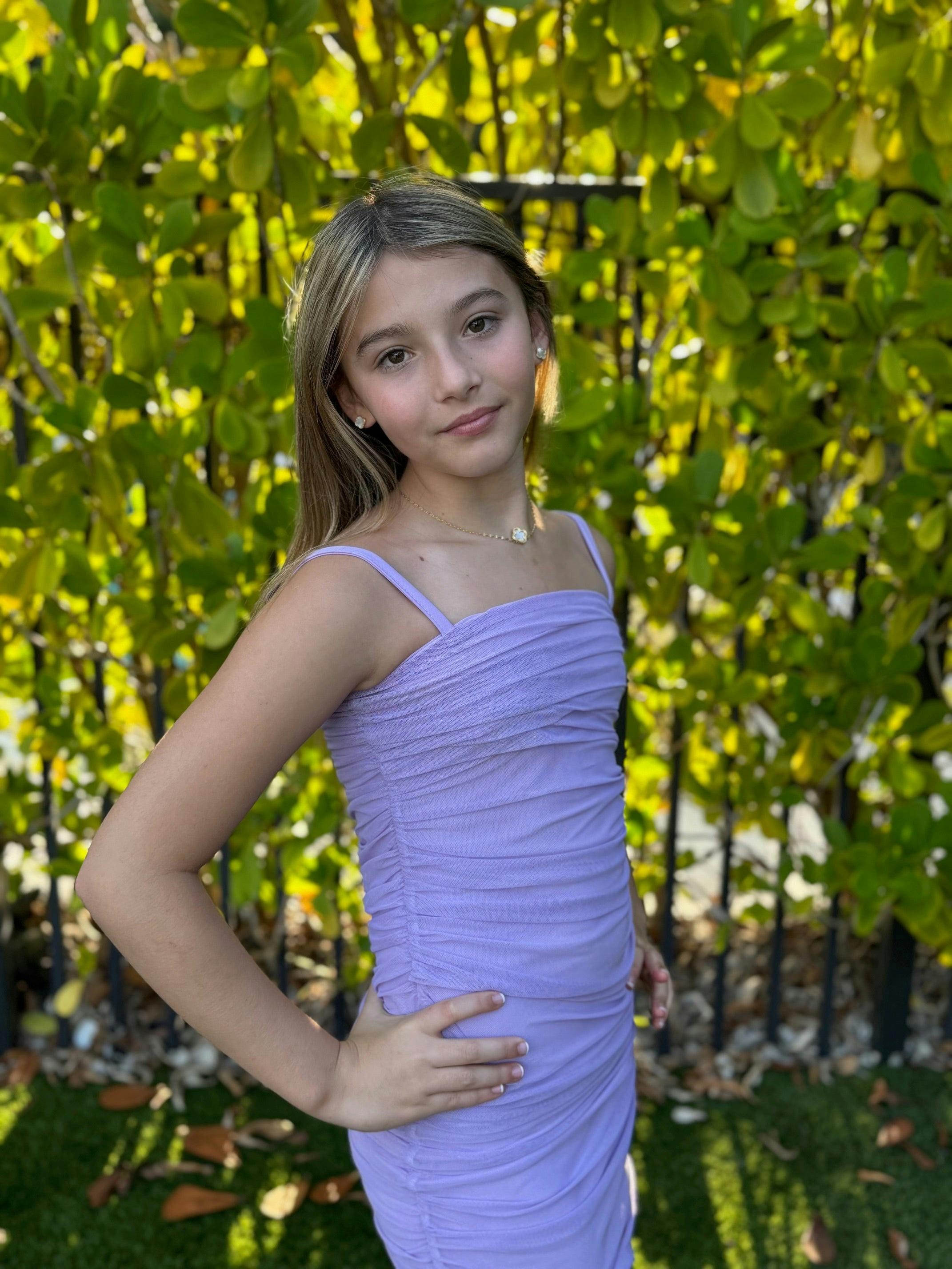 Girls Naomi Mesh Dress