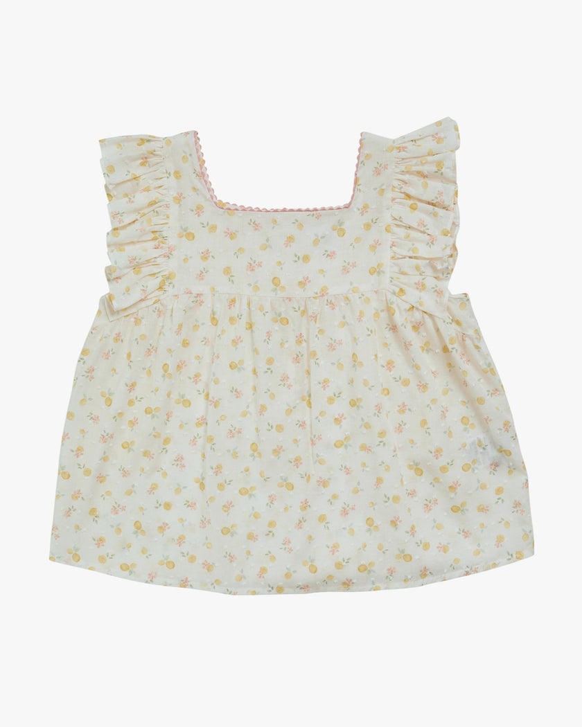 Clelia Top Printed Plumetis