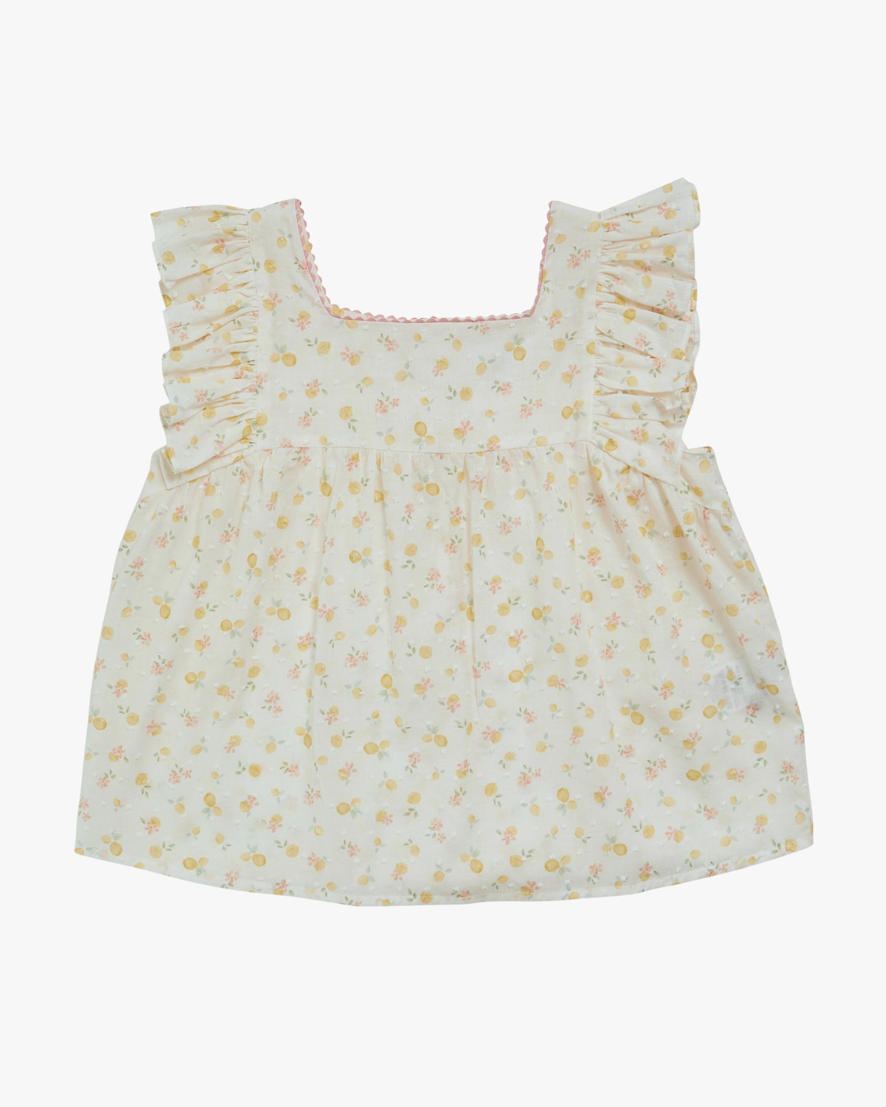 Clelia Top Printed Plumetis