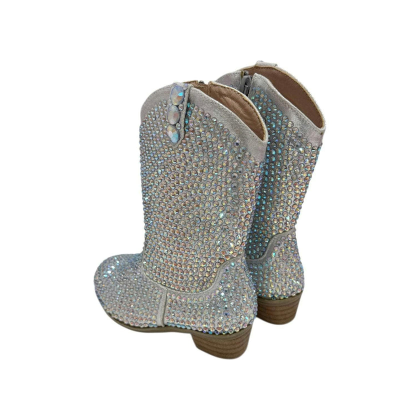 Silver Crystal Cowgirl Boots