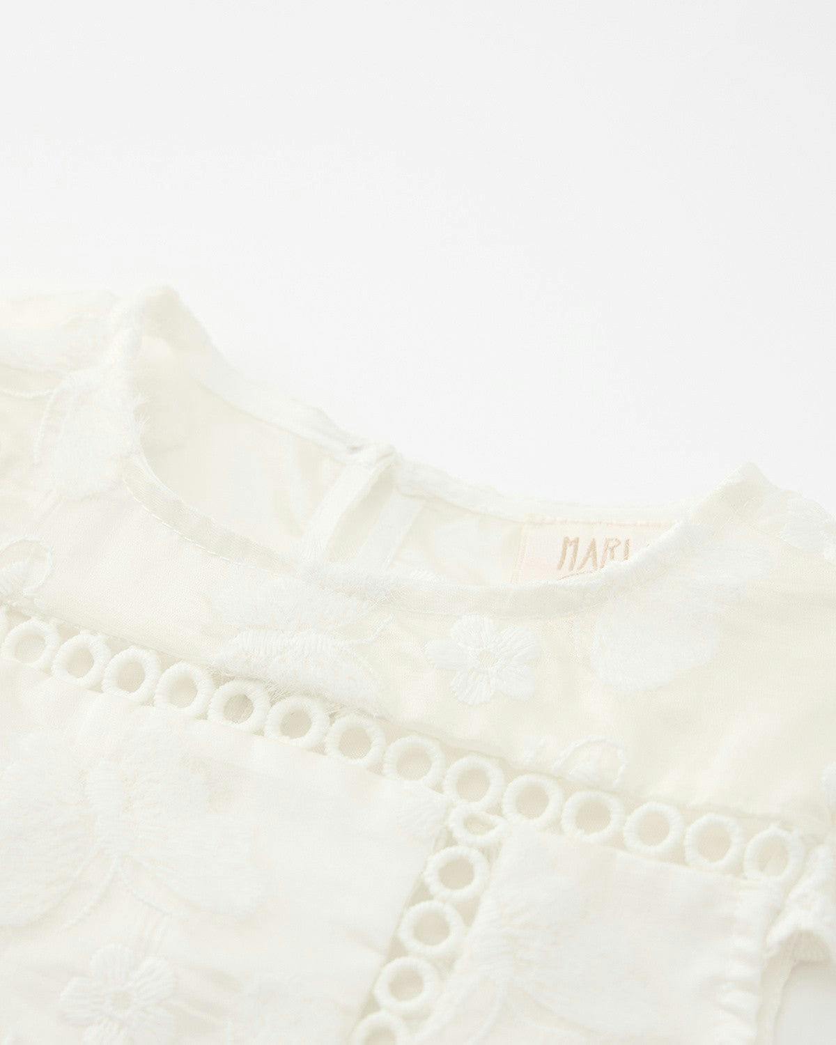 Alisha Frill Embroidered Mini Dress (Baby)