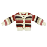 Girls Chunky Knit Cardigan in Multicolor