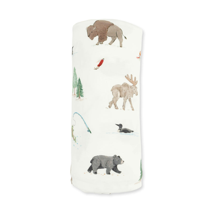 Northern Woodland Animals - Swaddle Blanket