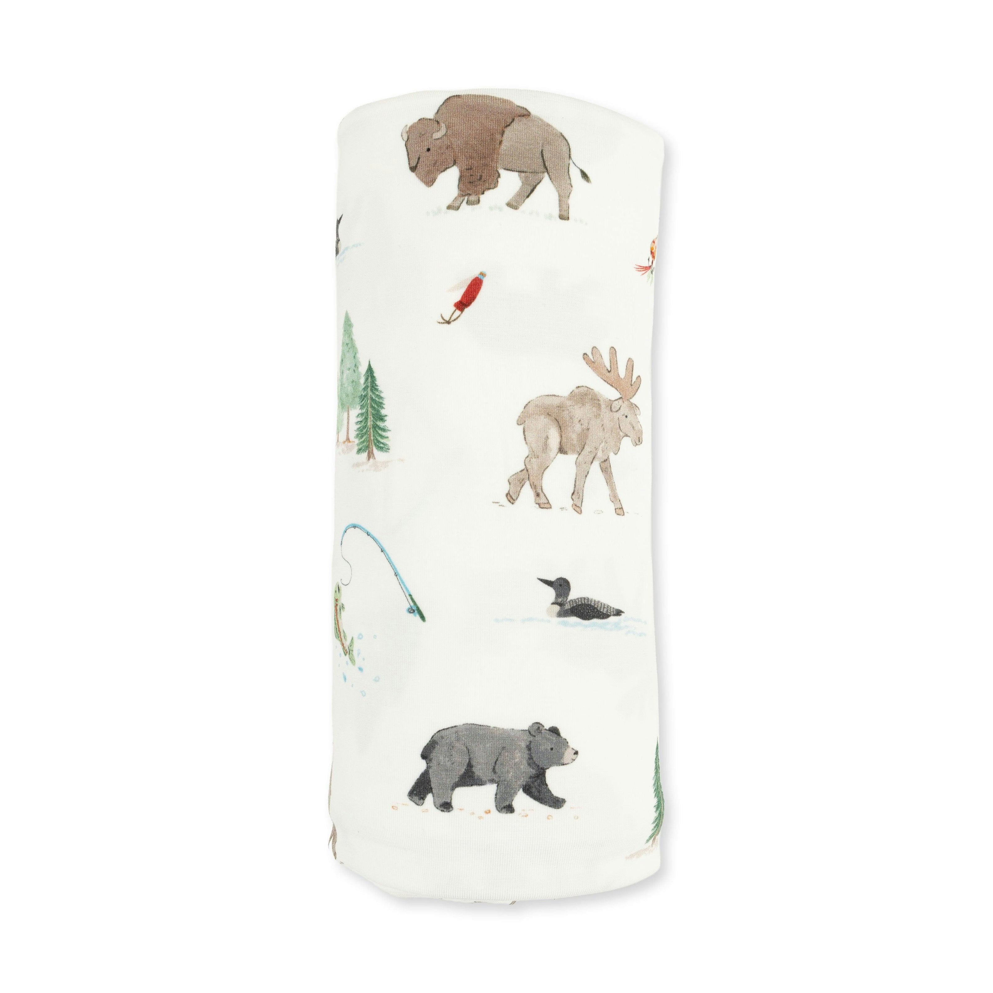 Northern Woodland Animals - Swaddle Blanket