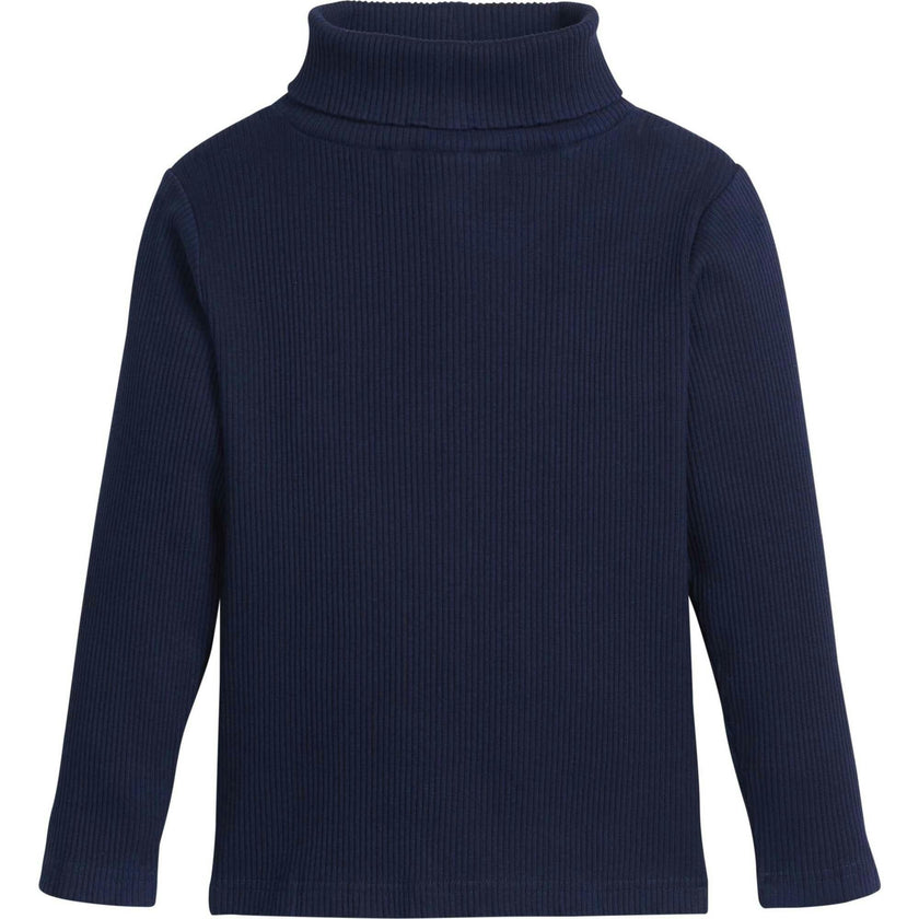 Stretchy Ribbed Long Sleeve Turtleneck Sweatshirt