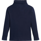 Stretchy Ribbed Long Sleeve Turtleneck Sweatshirt