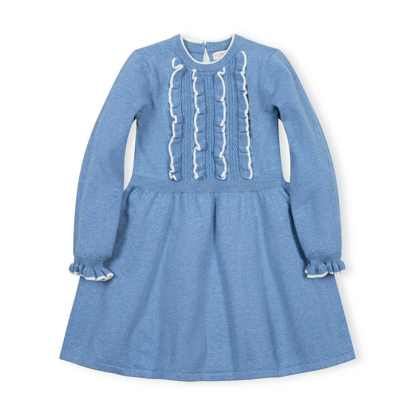 Organic Ruffle Bodice Sweater Dress