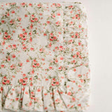 Briar Rose Timeless Floral Ruffle Zipper Pouch