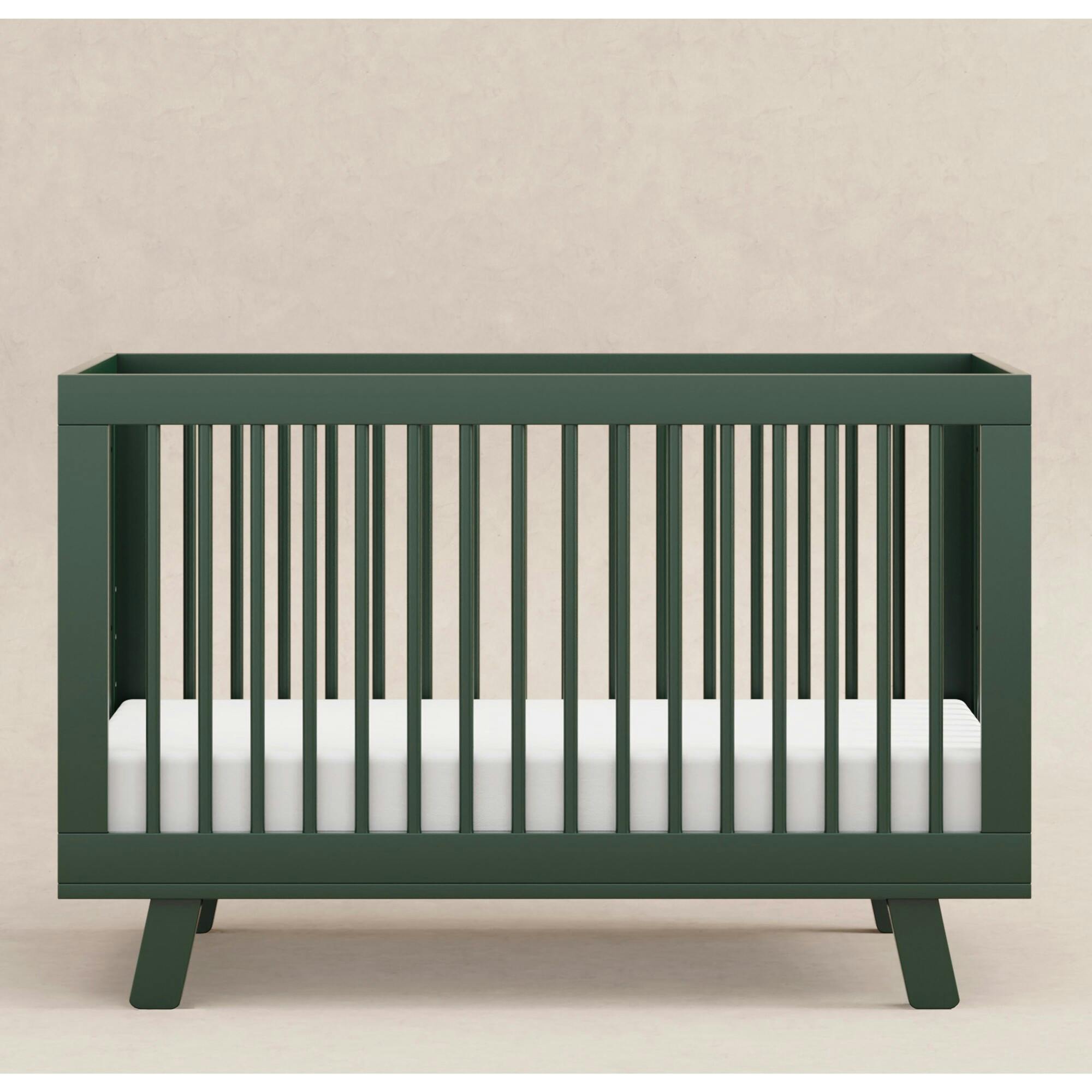 Hudson 3-In-1 Convertible Crib With Toddler Bed Conversion Kit In