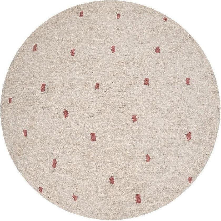 Dotted Washable Organic Cotton Rug