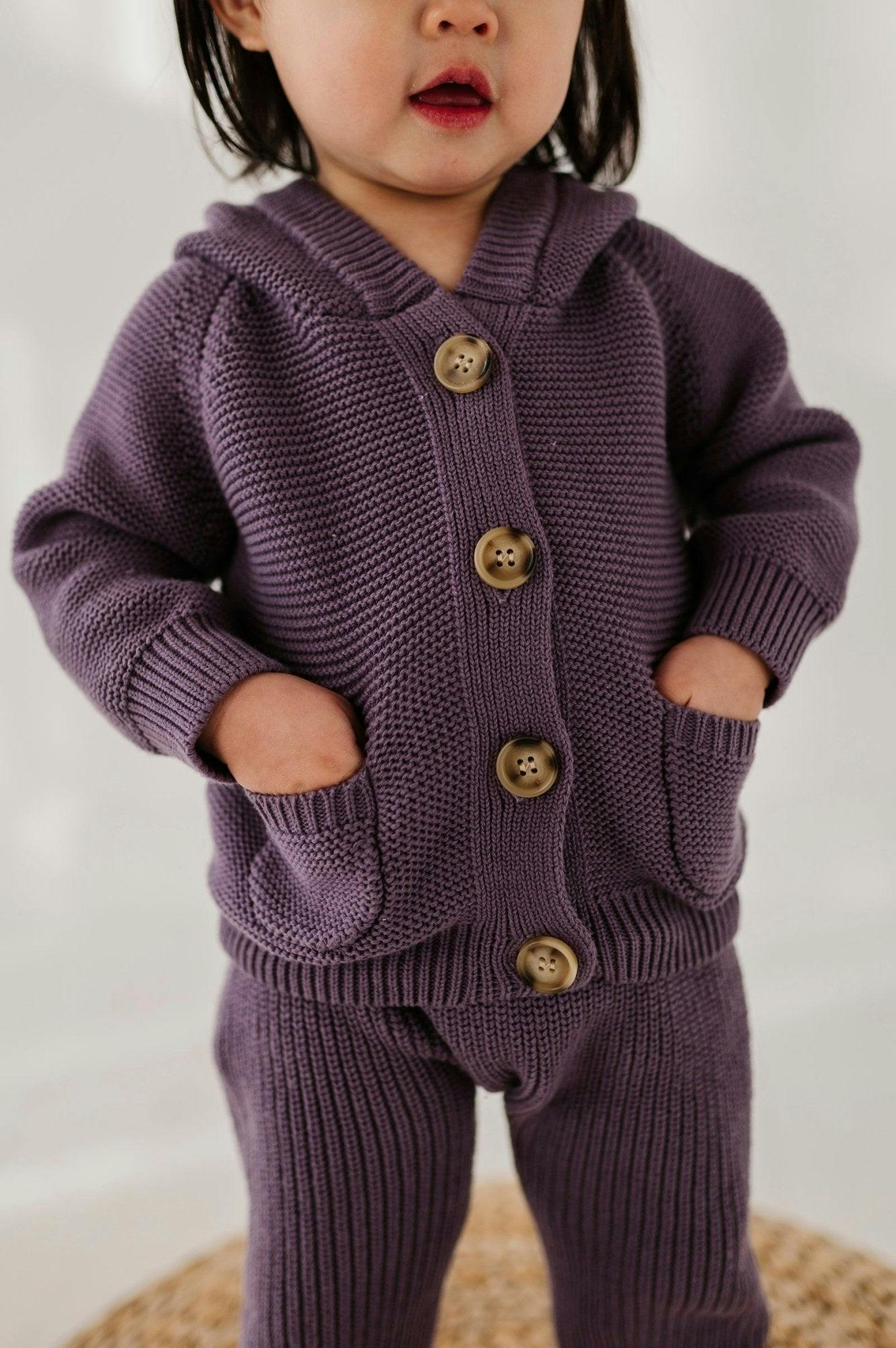 Knit Hoodie Misty Rose