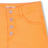 Orange Pop Denim Sequin Pocket Shorts
