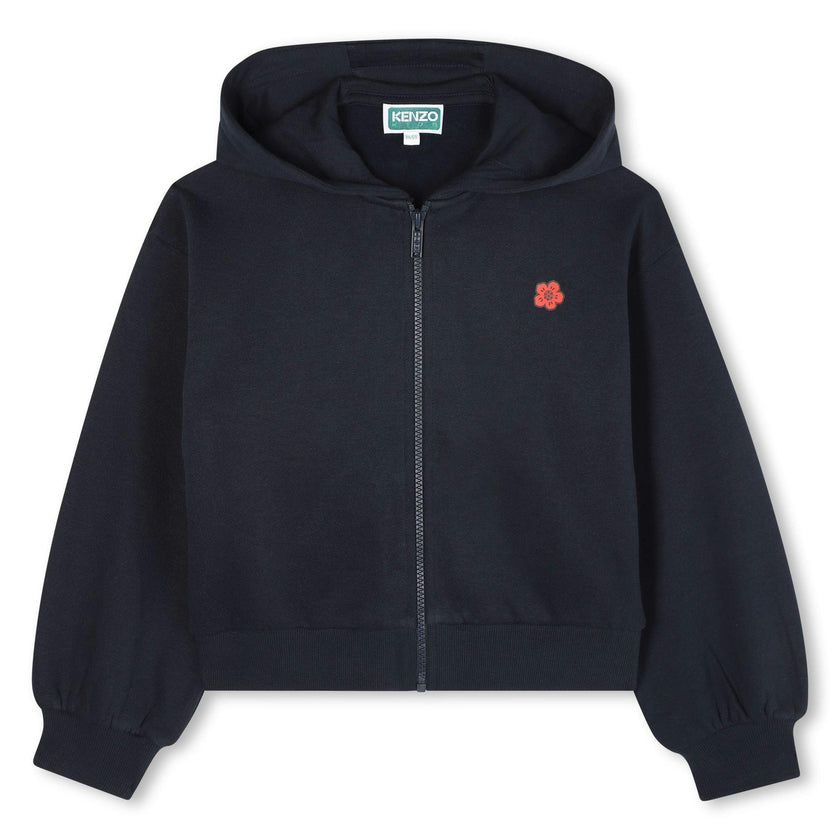 Girls Navy Blue Boke Flower Tracksuit