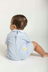 Stripe Knit Shortall With Chick