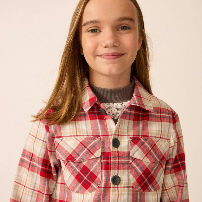 Flannel Shirt in Jazzberry Plaid