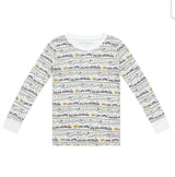 Christmas Trains Two Piece Kids Pajamas