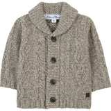 Shawl Collar Cableknit Baby Cardigan