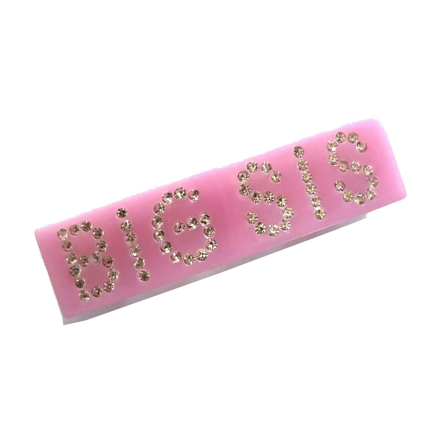 Big Sis Acrylic/Rhinestone Barrette