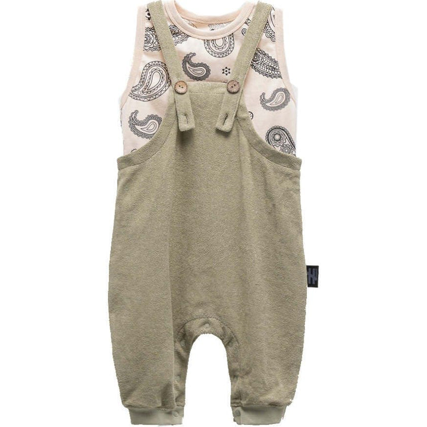 Paisley Print Overalls