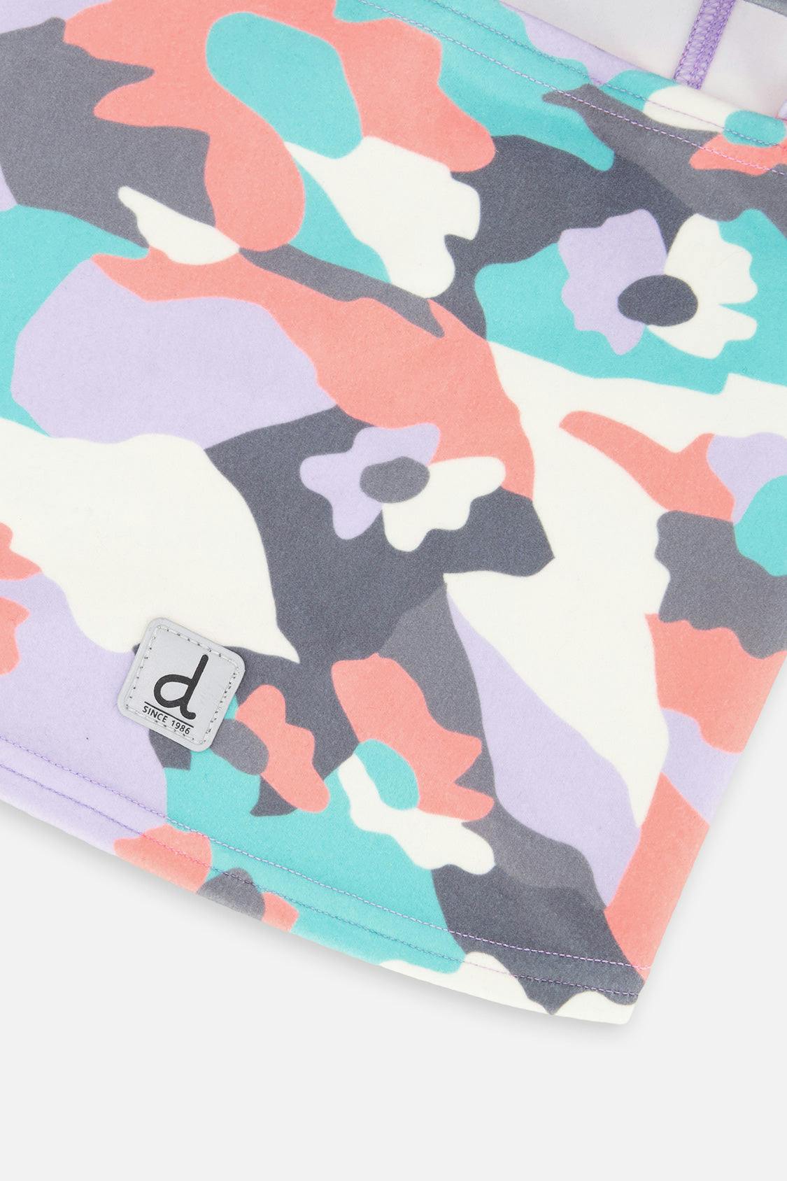 Brushed Jersey Balaclava Coral Camouflage Print
