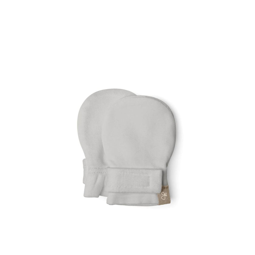 STAY ON 3-PACK MITTS | INDIGO + GRIDLOCK + DESERT MIST — Bamboo Organic Cotton Blend, 0–6M