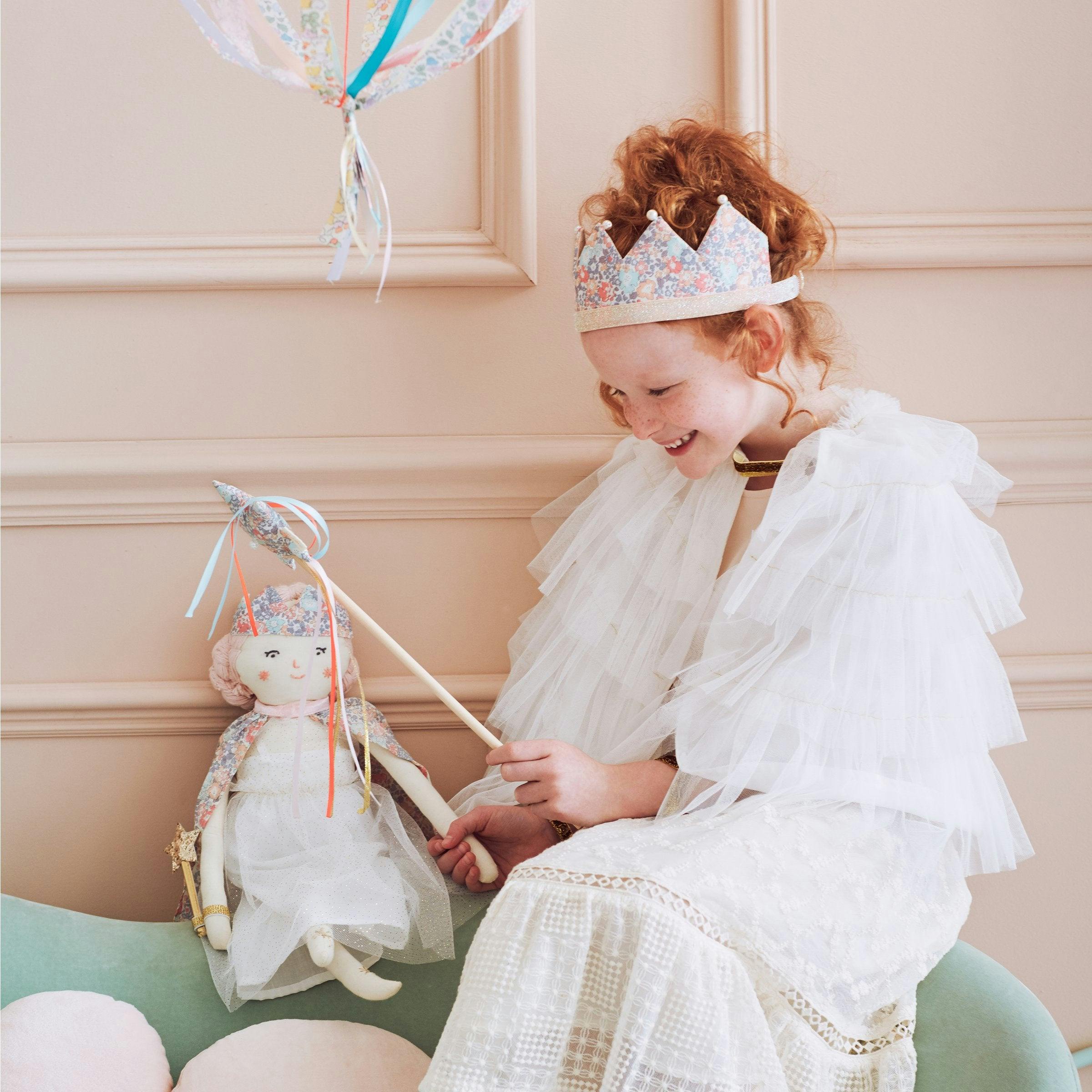 Liberty Floral & Pearl Party Crown