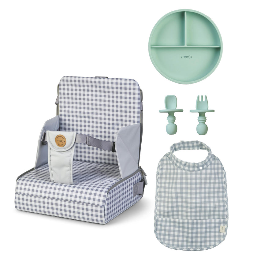 Gray Vichy Feeding Fun Portable Booster Feeding Set